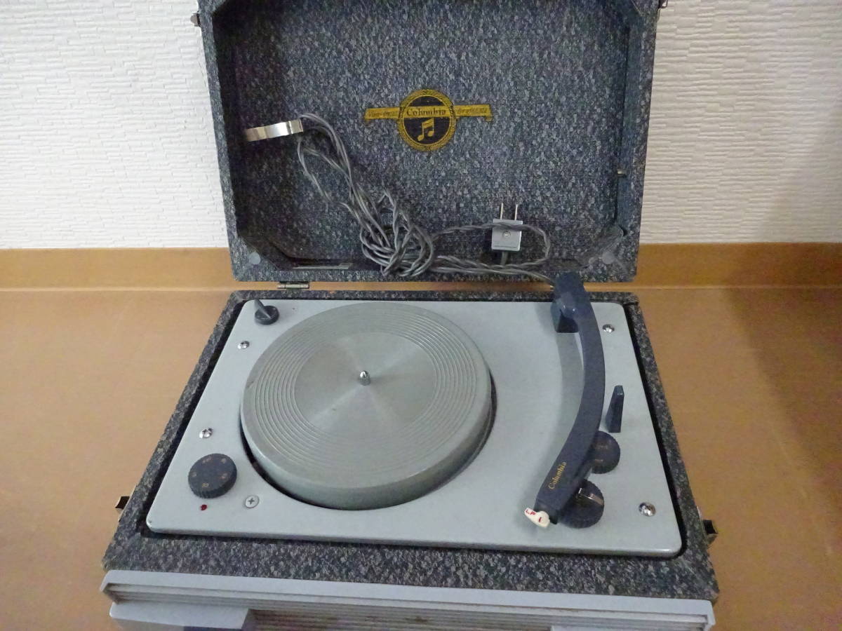 新作モデル 動作品 蓄音機 コロムビア ポータブル コロムビア 骨董品