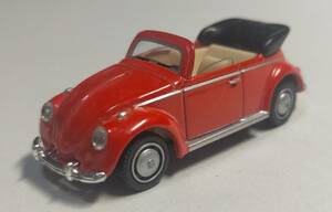 ホンウェル　ビートル　タイプ1　カブリオレ　オープン　ミニカー　レッド　赤　HONGWELL　vw　明治　beetle　type1　フォルクスワーゲン