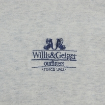 90s ヴィンテージ Willis & Geiger ウィリスアンドガイガー タートルネック カットソー M / ロンＴ ロゴ ワンポイント ミリタリー_画像5