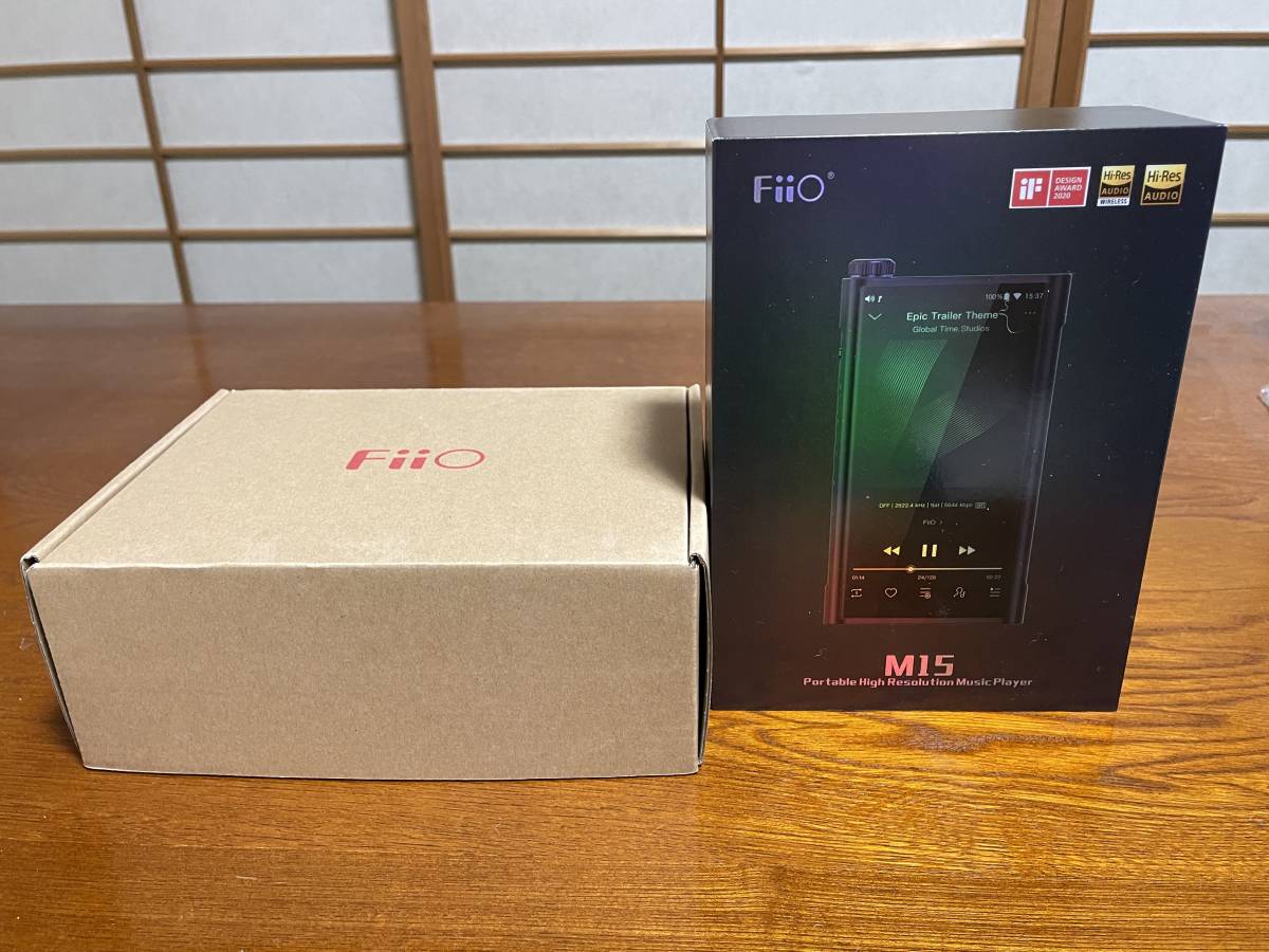 FiiO M15 FIO-M15-B 付属品完備の美品+純正専用レザーケース FIO-SK 