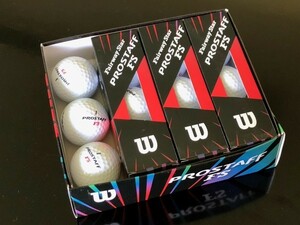 【G-140】■ 送料無料！■ 新品・未使用 ■ ゴルフボール 1ダース 12球 ■ Wilson ウィルソン PROSTAFF FS ホワイト ■