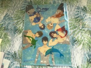 137クリアファイル　Free! 京アニ　3ポケット　遙 真琴 渚 怜　凛　