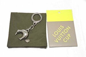  as good as new Louis Vuitton key ring Vuitton cup 2003 year kiwi fruit key holder silver LOUISVUITTON [ used ]
