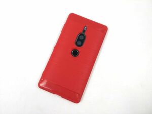 Xperia XZ2 Premium SO-04K SOV38用 ソフトケース カバー TPU レッド