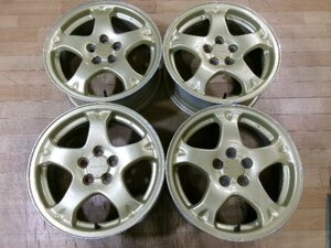 Subaru Impreza WRX STI GC8 Genuine ゴールドカラー アルミWheels 4本 5H-100 16 Inch 7J+53 Legacy Touring Wagon B4 流用にも