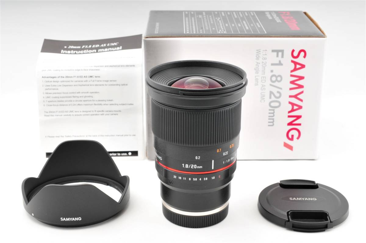 2023年最新】ヤフオク! -samyang 20mm f1.8の中古品・新品・未使用品一覧