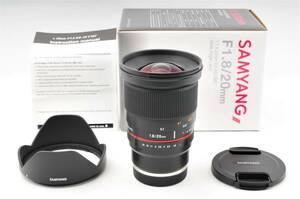 SAMYANG 20mm f1.8 ED AS UMC for sony e-mount サムヤン ソニーEマウント用