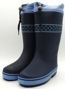  дождь. день ..... посещение школы Junior девочка влагостойкая обувь сапоги защищающий от холода . скользить защита от снега .. резина sami-6811 черный 19.0cm