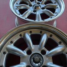 SSR ワタナベ RS-8 Eタイプ　16×8JJ+38 PCD114.3-4穴　ハブ径約74mm アルミホイール2本セット_画像4