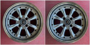 SSR ワタナベ RS-8 Eタイプ　16×8JJ+38 PCD114.3-4穴　ハブ径約74mm アルミホイール2本セット