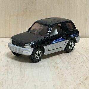 トミカ 赤箱 24 トヨタ RAV4 初代 ブラック シルバー ツートン 黒 銀 絶版 廃盤 乗用車 SUV TOYOTA ラブフォー TOMY TOMICA J L ミニカー 4