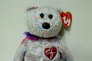 N9* soft toy *ty BEANIE BABIES 2001 Signature Bear*21cm