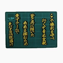 送料無料 青木 応援歌 (行金/黒) 刺繍 ワッペン ヤクルト スワローズ 応援 ユニフォームに_画像2