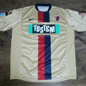 [値下げ交渉] 2008年 鹿島アントラーズ サード 選手用 NIKE 検)08 3RD KASHIMA ANTLERS GOLD PLAYER SHIRT 金色 内田 中田 小笠原 ゴールド