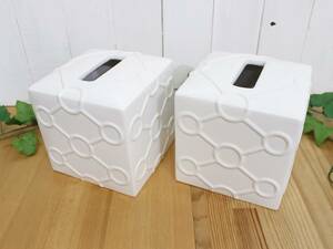  new goods *JONATHAN ADLER Jonathan Ad la-* interior miscellaneous goods ceramics tissue cover tissue case tissue box ( white )