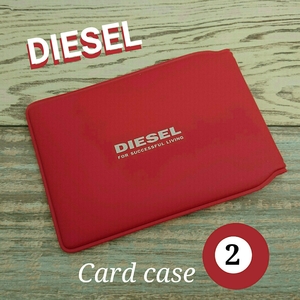 【非売品】　未使用新品　DIESEL　ディーゼル　カード　ケース　2　レッド　G1176