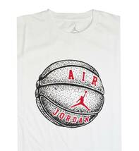 USA正規品 【L】 NIKE ナイキ AIR JORDAN エアジョーダン STIPPLING 半袖 Tシャツ バスケットボール ジャンプマン 白 ホワイト 綿100％_画像2