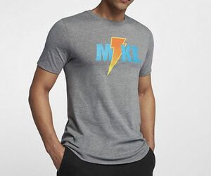 USA限定 【L】 NIKE ナイキ Jordan ジョーダン ゲータレード コラボ Like Mike ライトニング Tシャツ 半袖 グレー USA正規品 送料無料