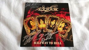 LYNAM 「HALFWAY TO HELL」 オリジナル盤 直筆サイン入 MARS ELECTRIC、ADLER'S APPETITE (GUNS N' ROSES)関連