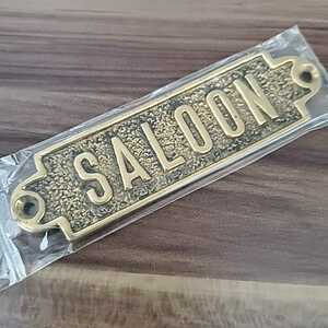 SALOON　ルームサイン　新品未使用　縦3センチ　横11センチ　