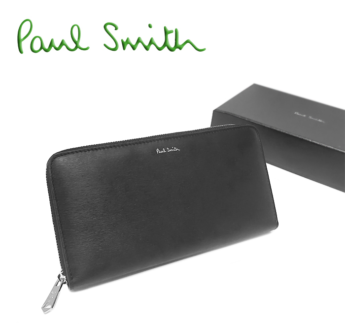 鑑定済み】Paul Smith ラウンドファスナー長財布 M1A4778-