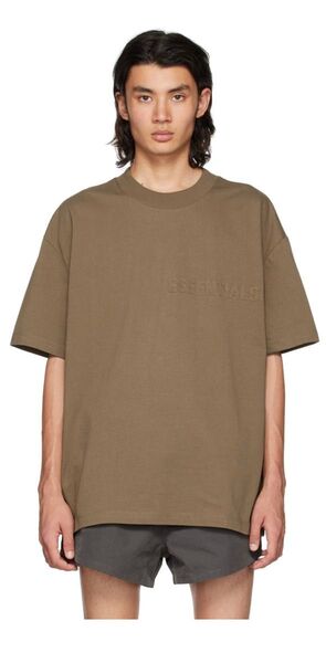 Essentials SS Tee XXL ブラウンフロックTシャツ