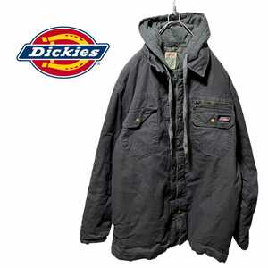 【Dickies】 フード付き レイヤードダック地ワークジャケット A-293