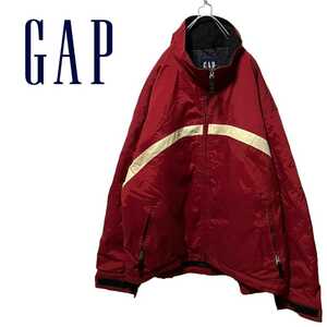 【OLD GAP】 90's〜00's ライン入りナイロンジャケット A347