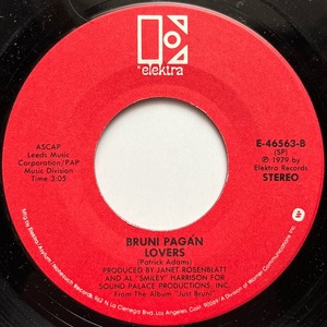 【試聴 7inch】Bruni Pagan / Lovers 7インチ 45 muro koco フリーソウル サバービア Patrick Adams