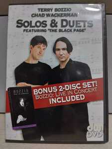 ☆TERRY BOZZIO CHAD WACKERMAN☆SOLOS ＆ DUETS FEATURING”THE BLACK PAGE”【レア DVD】テリー・ボジオ/チャド・ワッカーマン 2枚組