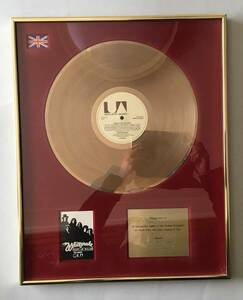 WHITESNAKE READY AN' WILLING UK Gold disk 