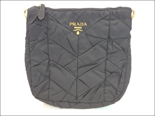 即出荷】 - PRADA PRADA 【本物保証】 ロゴ チェーンショルダーバッグ