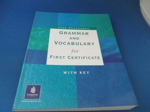 洋書・英文法と単語☆GRAMMAR AND VOCABULARY FOR FIRST CER W/K ペーパーバック 