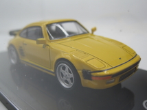 【気軽に楽しむ大人のインテリア】PARAGON PORSCHE Ruf BTR フラットノーズ仕様 左ハンドル/YELLOW-1/64 ☆未使用、未展示品☆即決有★彡_画像8