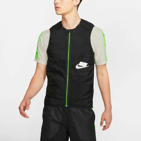 美品 NIKE ナイキ ウィンドブレーカー ベスト ワイルドラン エアロイヤー BV5620-010 黒 XL 