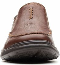 送料無料 Clarks 30cm ローファー 軽量 タバコ ブラウン サイドゴア ビジネス スニーカー ビジネス ブーツ ランニング マウンテン JJJ147_画像7