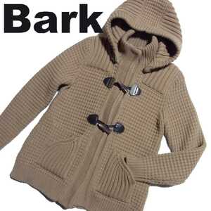 Bark バーク ニット ショート ダッフルコート S ベージュ