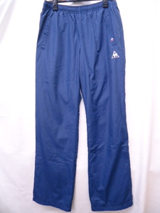 【KCM】Z-lecoq-14-M★展示品★【le coq sportif/ルコック】レディース　ロング　ウインドパンツ　裏起毛　QMWOJG21MG　ネイビー　サイズM