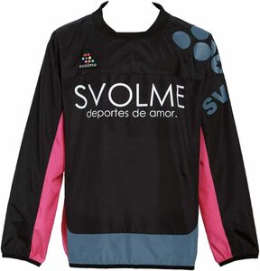 【KCM】Z-iro1-8-140★展示品★【SVOLME/スボルメ】ジュニア　ピステ上下セット　1193-35709　ブラック　サイズ140　サッカー　フットサル