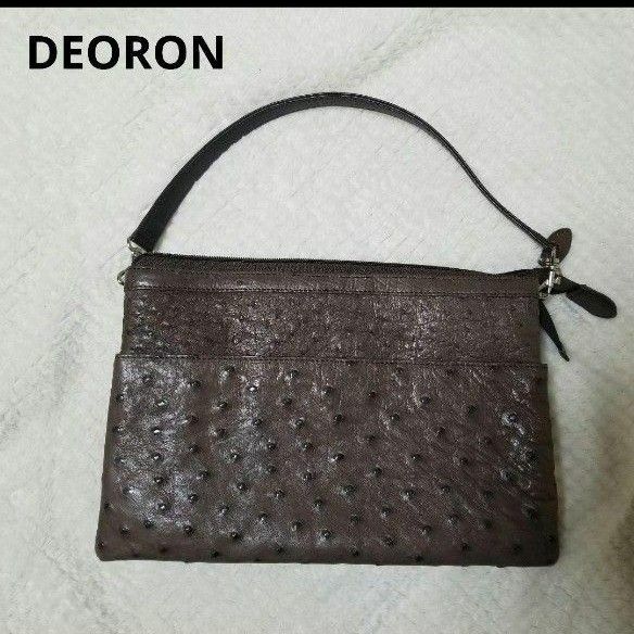 美品★DEORON オーストリッチ　ハンドバック