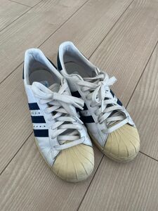 アディダススーパースター adidas SUPERSTAR 23.5cm レディーススニーカー　白　レザー　箱付き