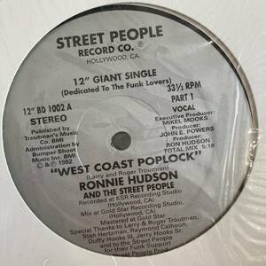 Ronnie Hudson And The Street People - West Coast Poplock 12 INCH