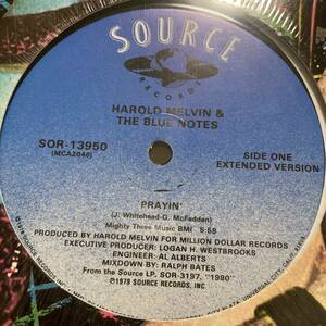 Harold Melvin And The Blue Notes - Prayin' / Your Love Is Taking Me On A Journey 12 INCH