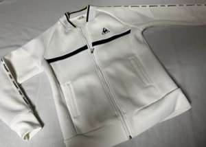 le coq sportif ルコックスポーツ/長袖ジャケット/テニス/白/レディスL