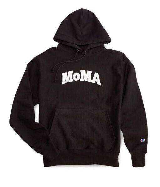 【新品未着用】MOMA チャンピオン製 パーカー ブラック US Sサイズ (アジアサイズL)