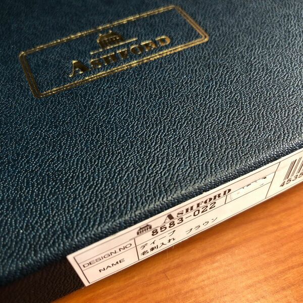 【未使用】アシュフォード ディープ 名刺入れ ブラウン Ashford 8583-022