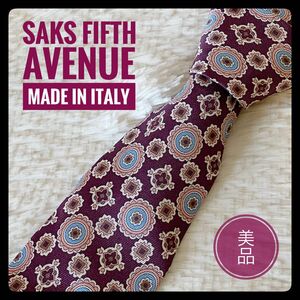 【SAKS FIFTH AVENUE】サックス フィフス アベニュー ネクタイ！美品です！