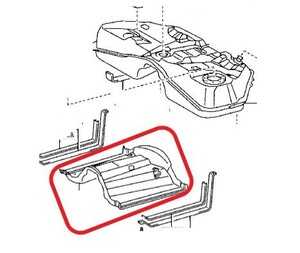 新品未使用 純正 トヨタ セルシオ 30後期 UCF31/30 2003/07 - 2006/08 フューエルタンク プロテクター ガード カバー 燃料タンク 01493-1