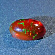 遊色抜群！！◆天然ファイヤーオパール1.920ct◆ Fire Opal 遊色 裸石 ジュエリー　ソーティング付！_画像3