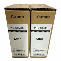 L2-642RL【未使用品】Canon 純正インクタンク マットブラック PFI-306MBK x2 マゼンタ PFI-306M x1 計3個セット_画像2